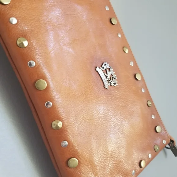 🍁New to the closet🍁 NWOT Pratesi Firenze Genuine Leather clutch - Picture 1 of 9